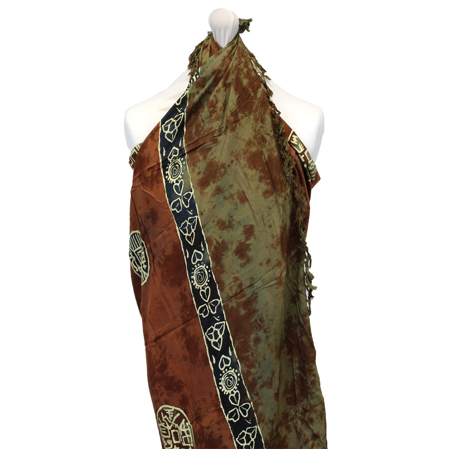 1x Bali Celtic Sarongs - Lucky Coins (4 Assorted Colours)