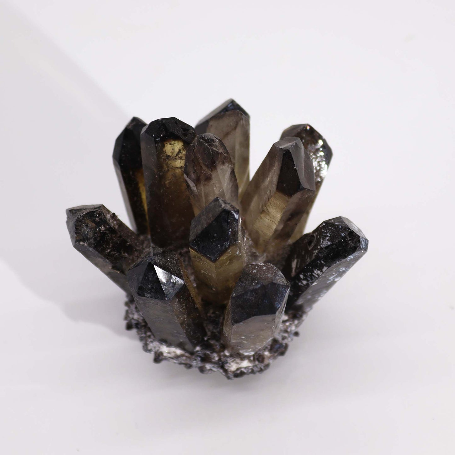 Crafted Natural Quartz Cluster - Smoky Ghost Quartz (approx 250-300gm 8cm)